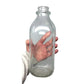 Vintage Clear Glass 1 Quart Milk Jug/Bottle (25 80 on the bottom) - unbranded - Milk Jar - A+ Stuff
