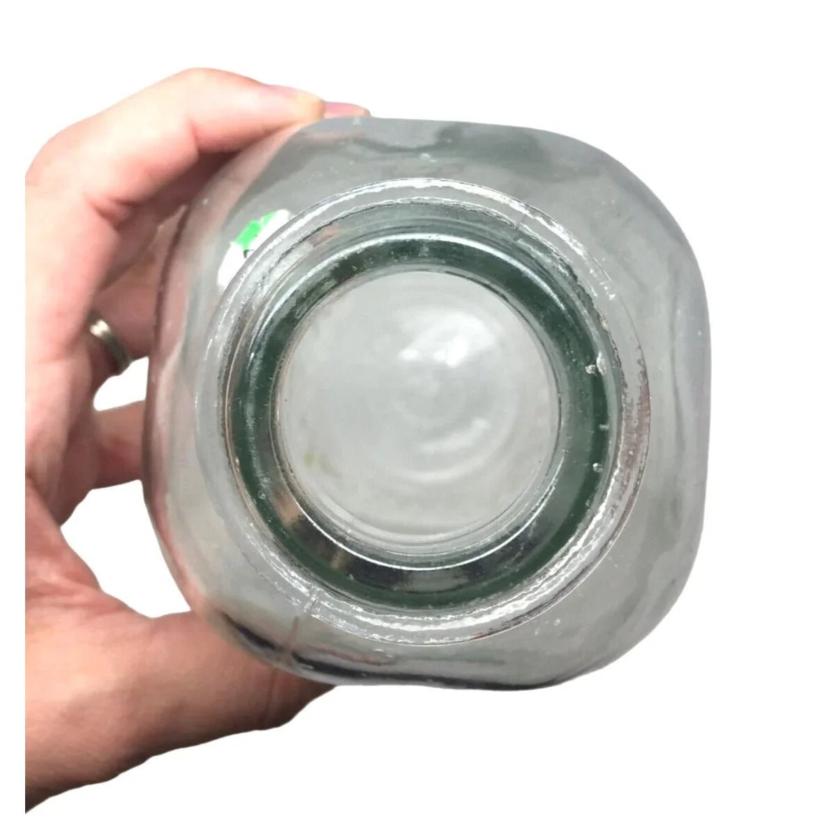 Vintage Clear Glass 1 Quart Milk Jug/Bottle (25 80 on the bottom) - unbranded - Milk Jar - A+ Stuff