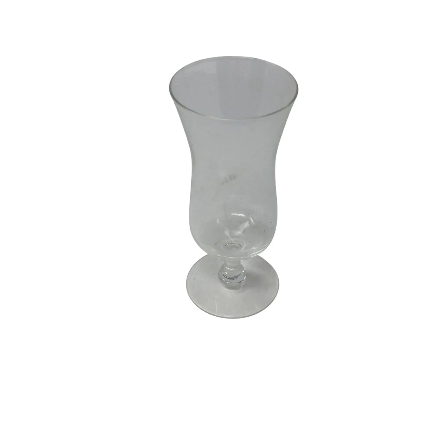 Vintage Clear Glass Footed Flute Glass - A+ Stuff - Glass - A+ Stuff