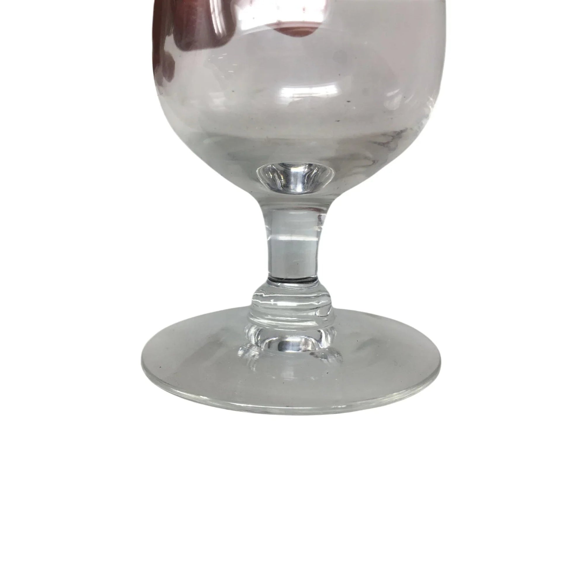 Vintage Clear Glass Footed Flute Glass - A+ Stuff - Glass - A+ Stuff