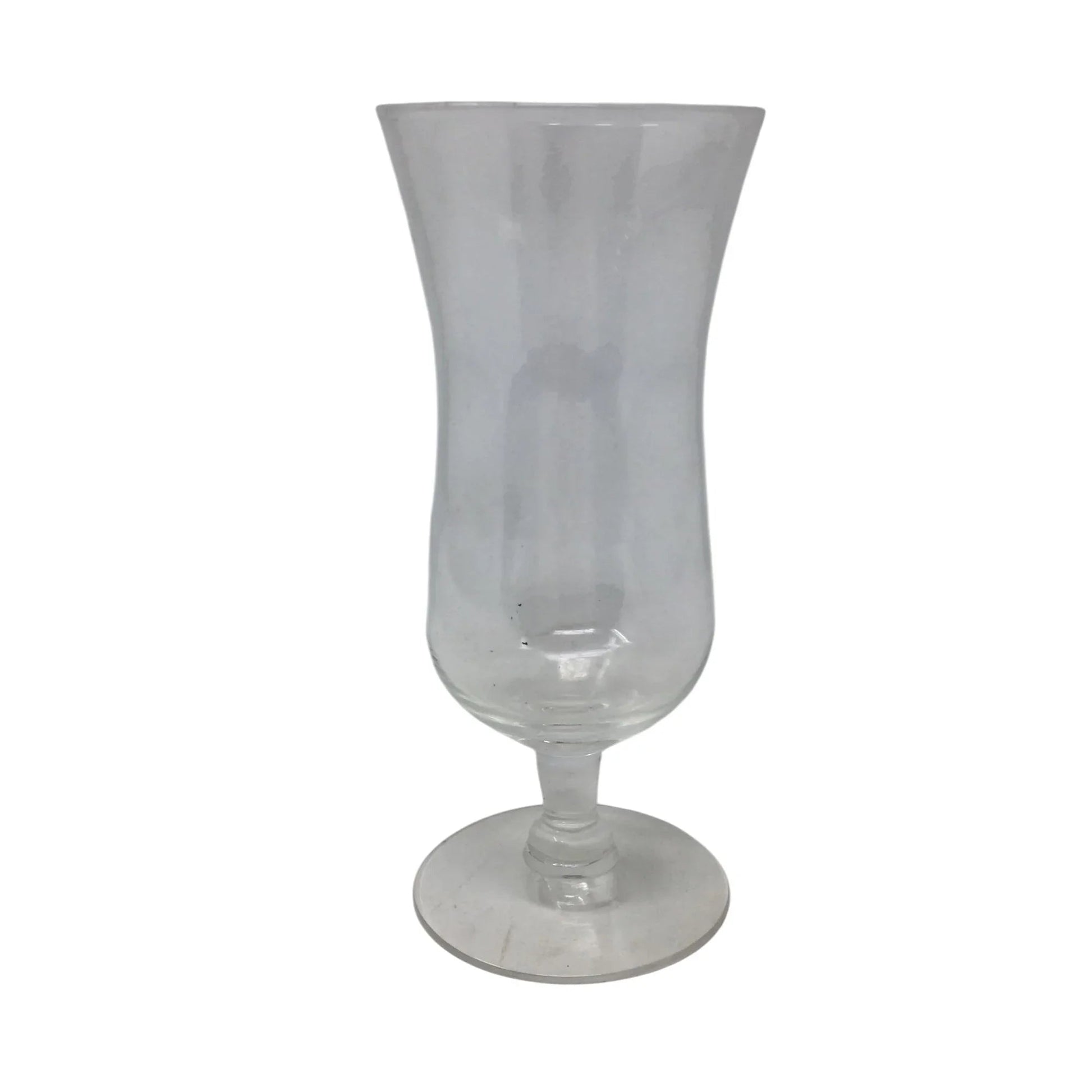 Vintage Clear Glass Footed Flute Glass - A+ Stuff - Glass - A+ Stuff