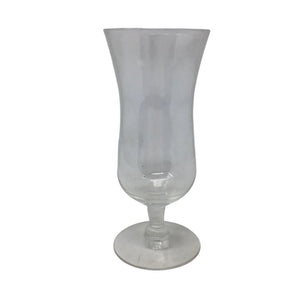 Vintage Clear Glass Footed Flute Glass
