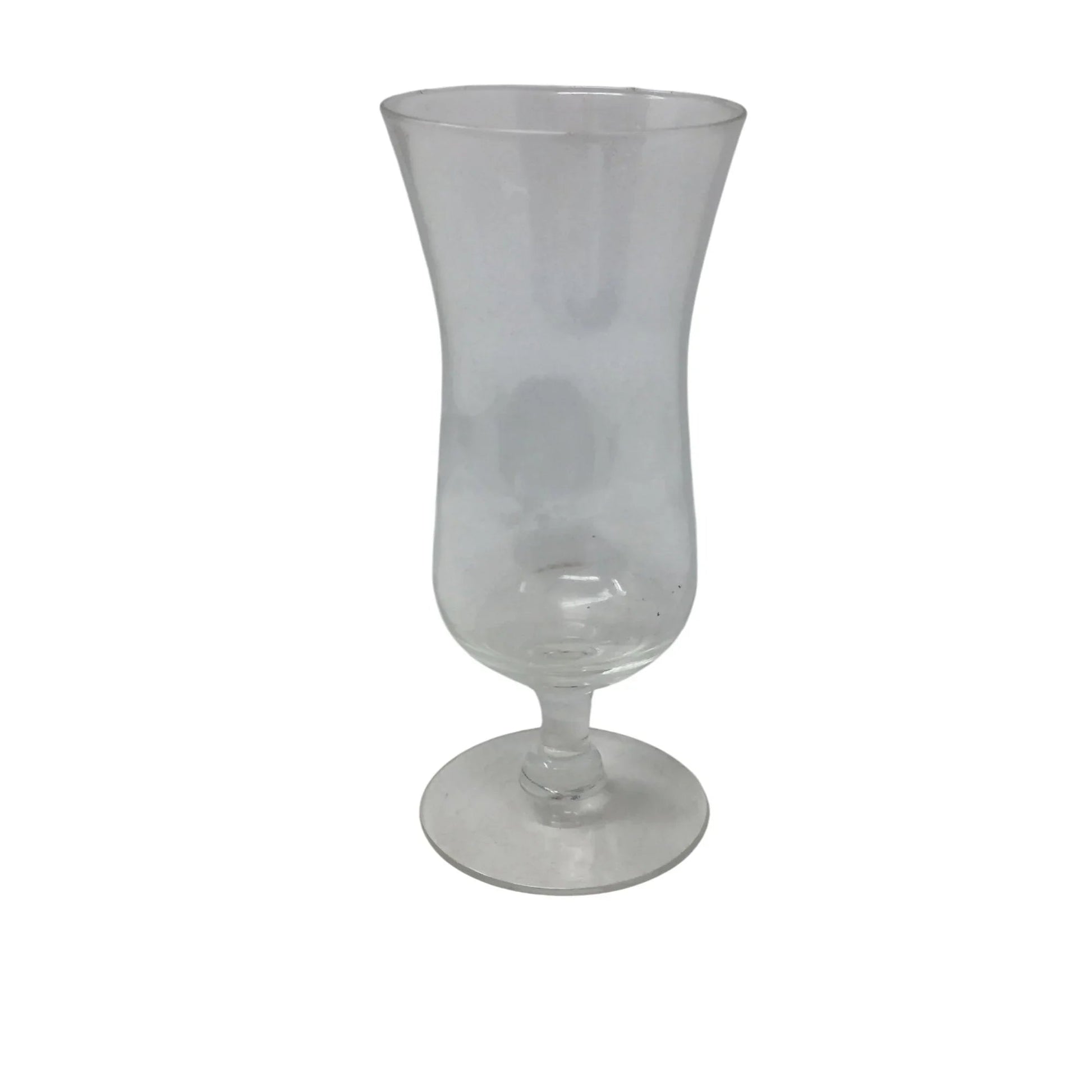 Vintage Clear Glass Footed Flute Glass - A+ Stuff - Glass - A+ Stuff