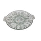 Vintage Clear Glass Round Divided Serving/Relish Dish with Handles - A+ Stuff