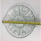 Vintage Clear Glass Round Divided Serving/Relish Dish with Handles - A+ Stuff
