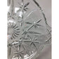 Vintage Clear Glass Round Divided Serving/Relish Dish with Handles - A+ Stuff