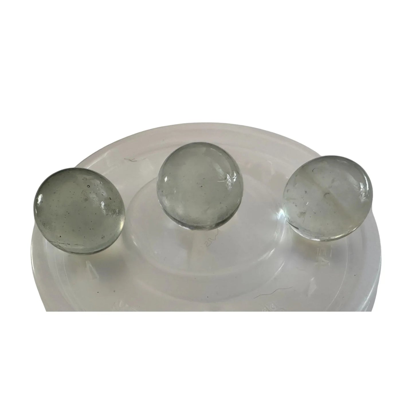 Vintage Clear Glass Shooter Marbles (3) - A+ Stuff - Collectibles - A+ Stuff