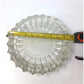 Vintage Clear Pressed Glass Set of Two - unbranded - A+ Stuff