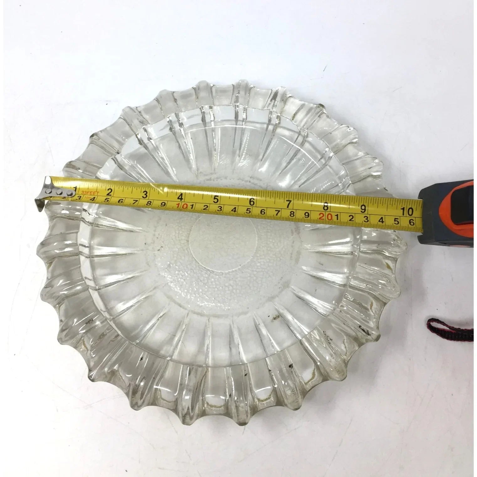 Vintage Clear Pressed Glass Set of Two - unbranded - A+ Stuff