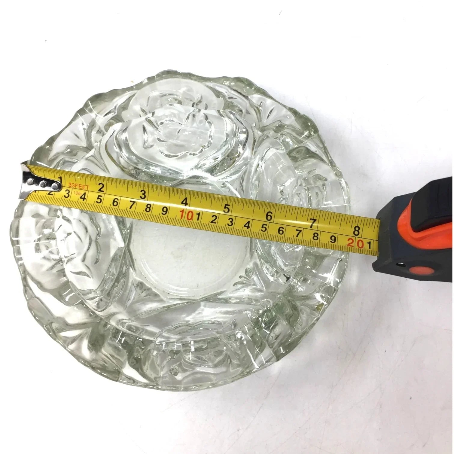 Vintage Clear Pressed Glass Set of Two - unbranded - A+ Stuff