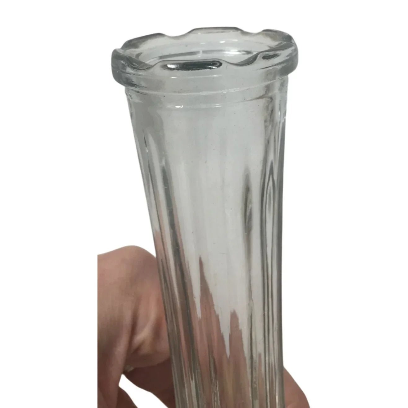 Vintage C.L.G. CO. Clear Glass Flower Vase/Bud Vase - CLG CO - Vase or Holder - A+ Stuff