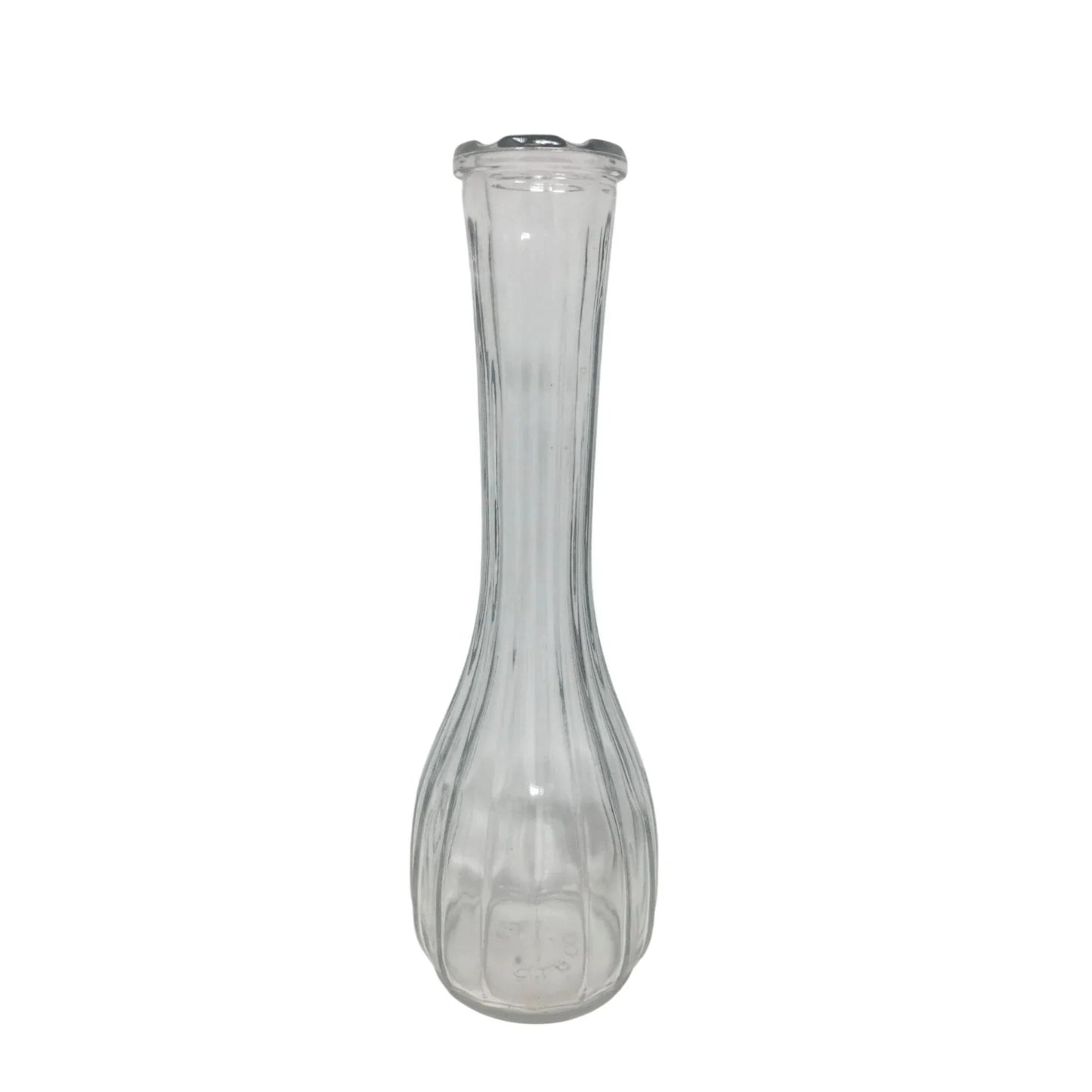 Vintage C.L.G. CO. Clear Glass Flower Vase/Bud Vase - CLG CO - Vase or Holder - A+ Stuff