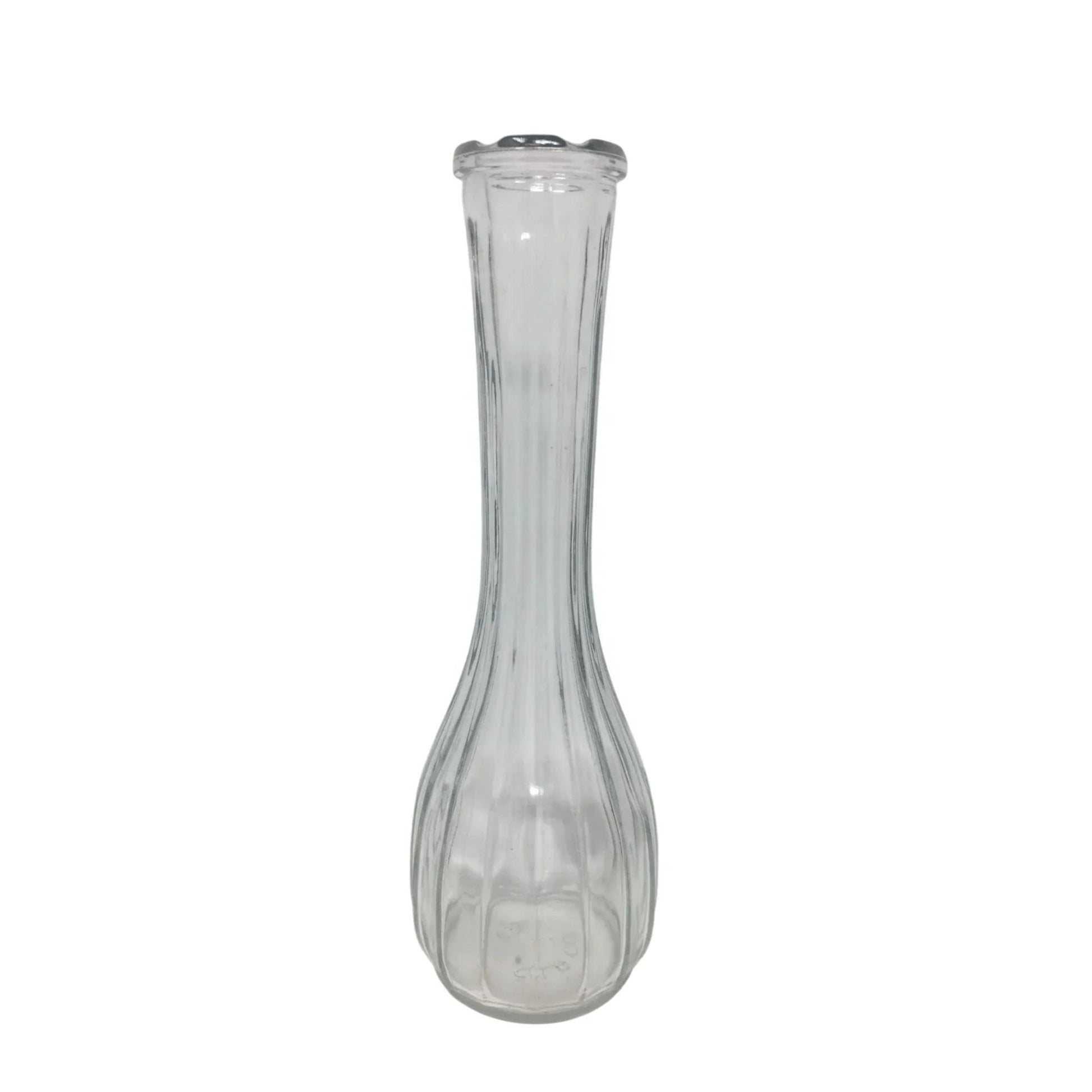 Vintage C.L.G. CO. Clear Glass Flower Vase/Bud Vase - CLG CO - Vase or Holder - A+ Stuff