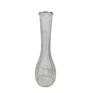 Vintage C.L.G. CO. Clear Glass Flower Vase/Bud Vase