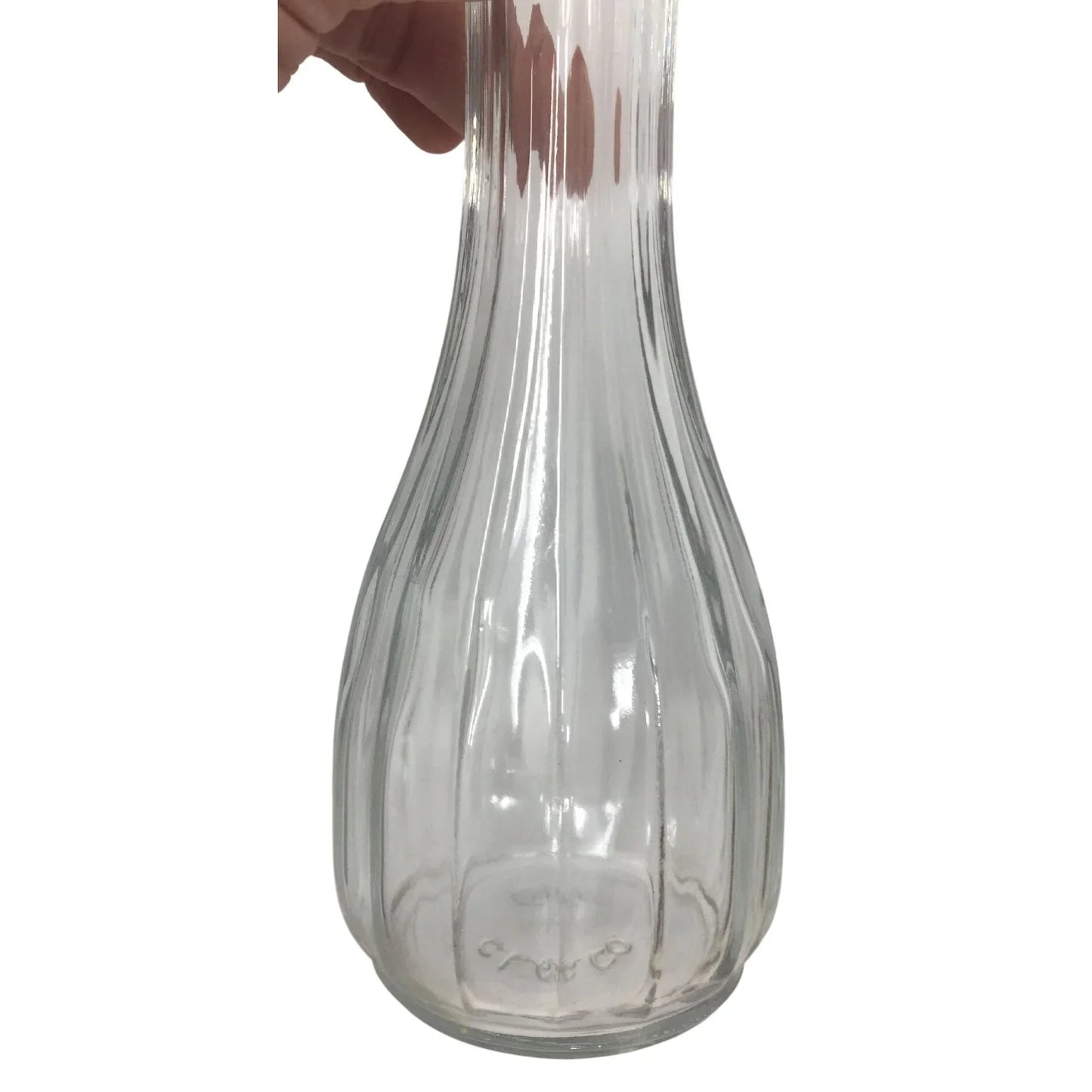 Vintage C.L.G. CO. Clear Glass Flower Vase/Bud Vase - CLG CO - Vase or Holder - A+ Stuff