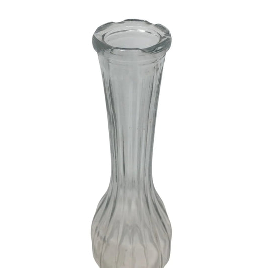 Vintage C.L.G. CO. Clear Glass Flower Vase/Bud Vase - CLG CO - Vase or Holder - A+ Stuff