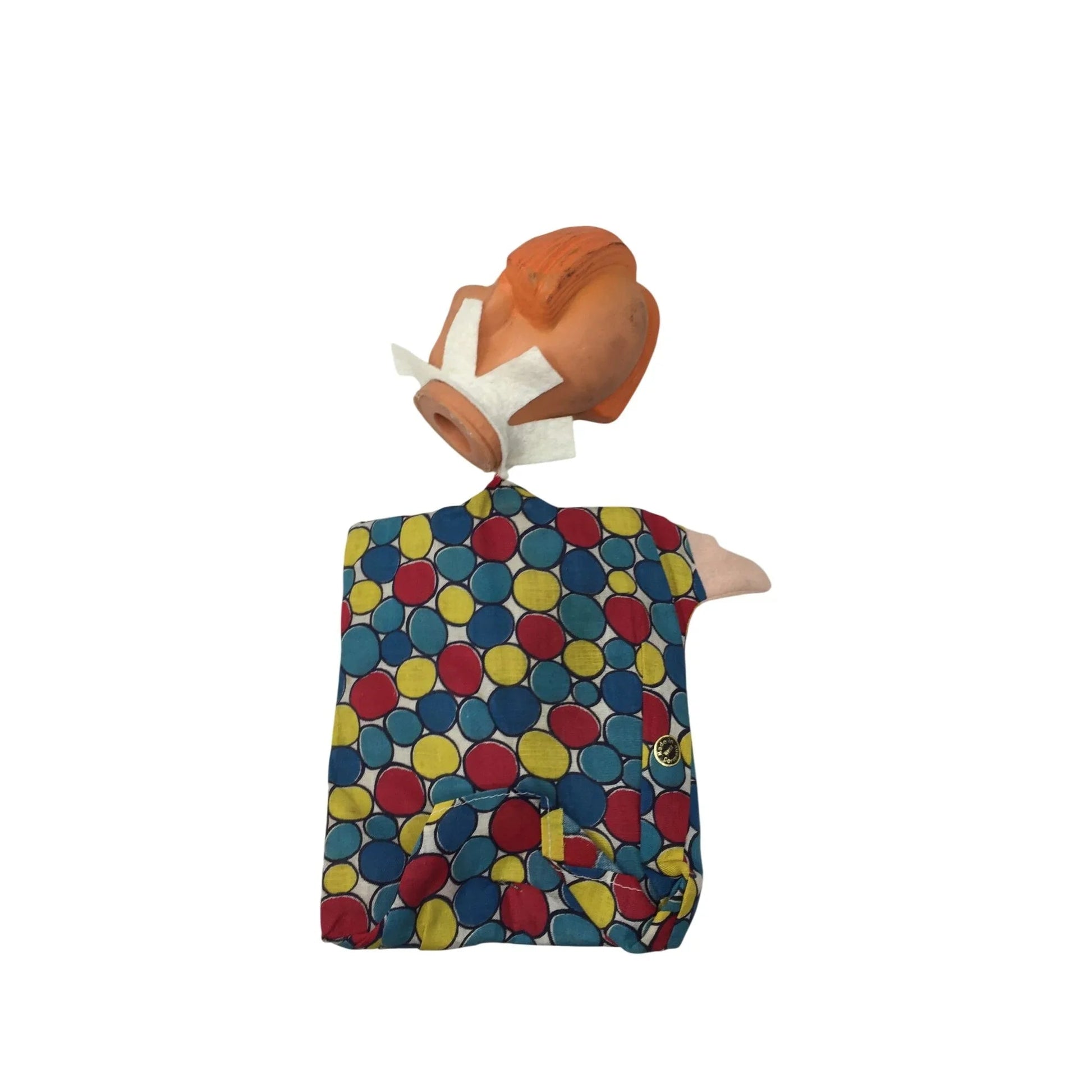 Vintage Clown Hand Puppet with Rubber Head - A+ Stuff - Puppets & Marionettes - A+ Stuff