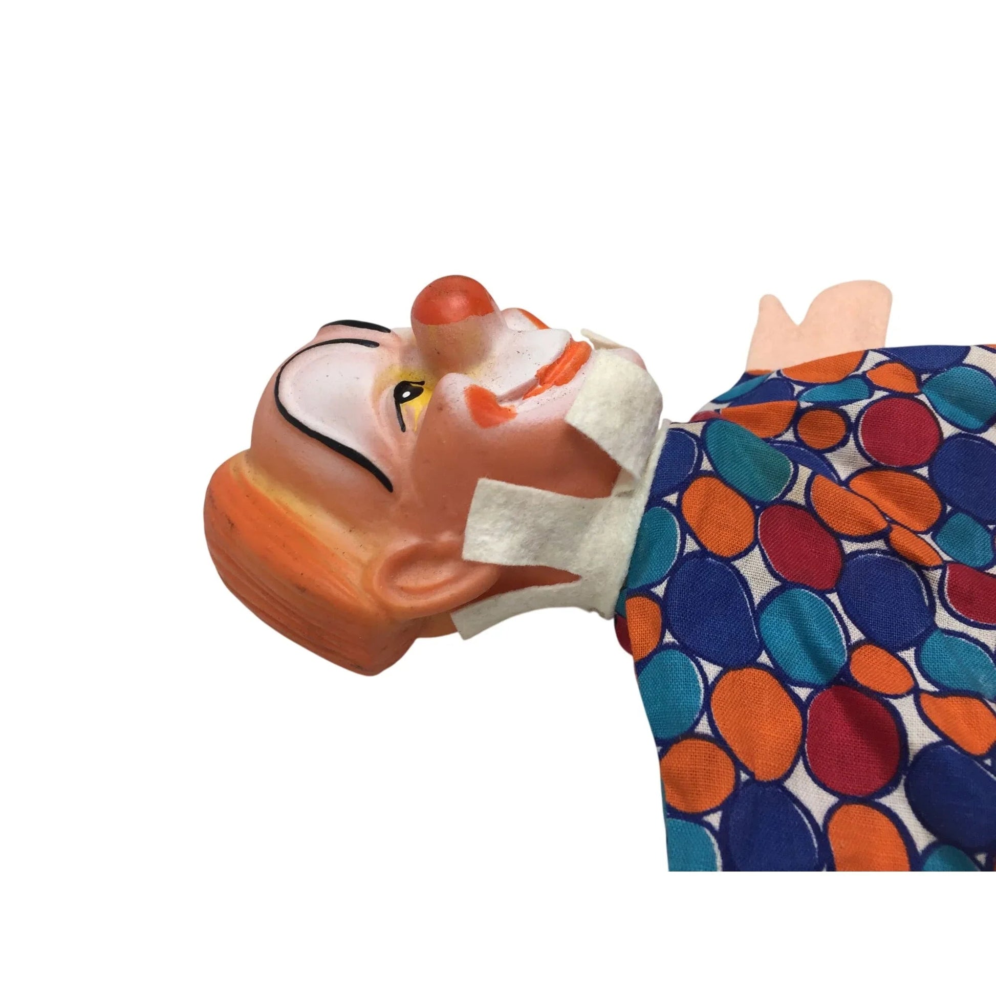 Vintage Clown Hand Puppet with Rubber Head - A+ Stuff - Puppets & Marionettes - A+ Stuff