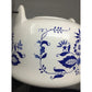 Vintage CM Inc. Chadwick Blue & White Teapot with Handle - CM Inc. Chadwick - teapot - A+ Stuff