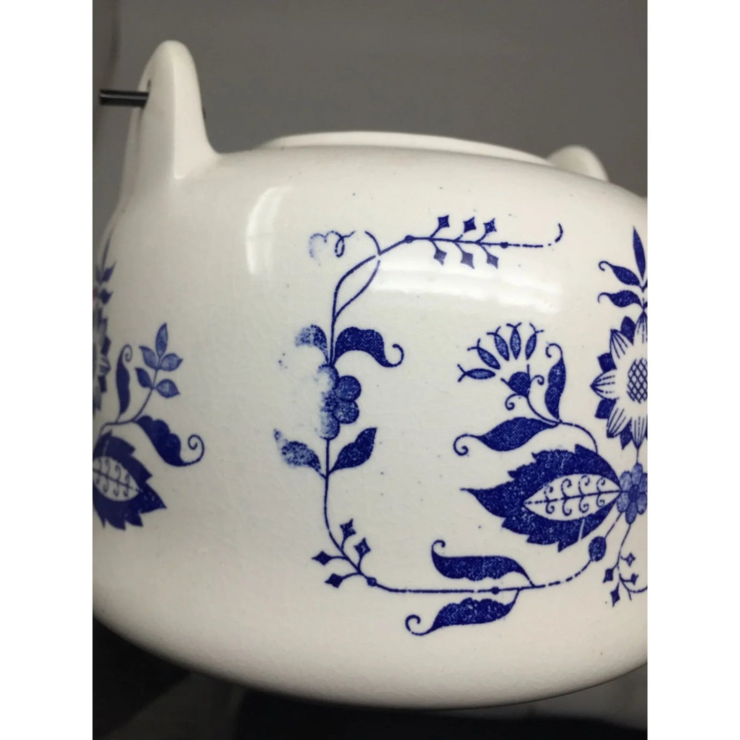 Vintage CM Inc. Chadwick Blue & White Teapot with Handle - CM Inc. Chadwick - teapot - A+ Stuff