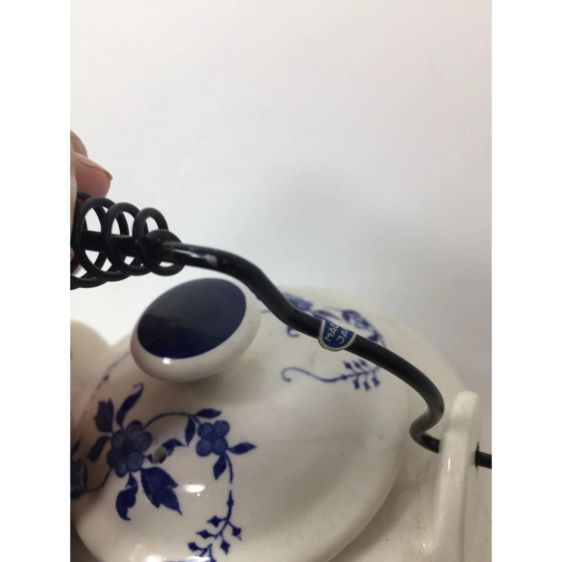 Vintage CM Inc. Chadwick Blue & White Teapot with Handle - CM Inc. Chadwick - teapot - A+ Stuff