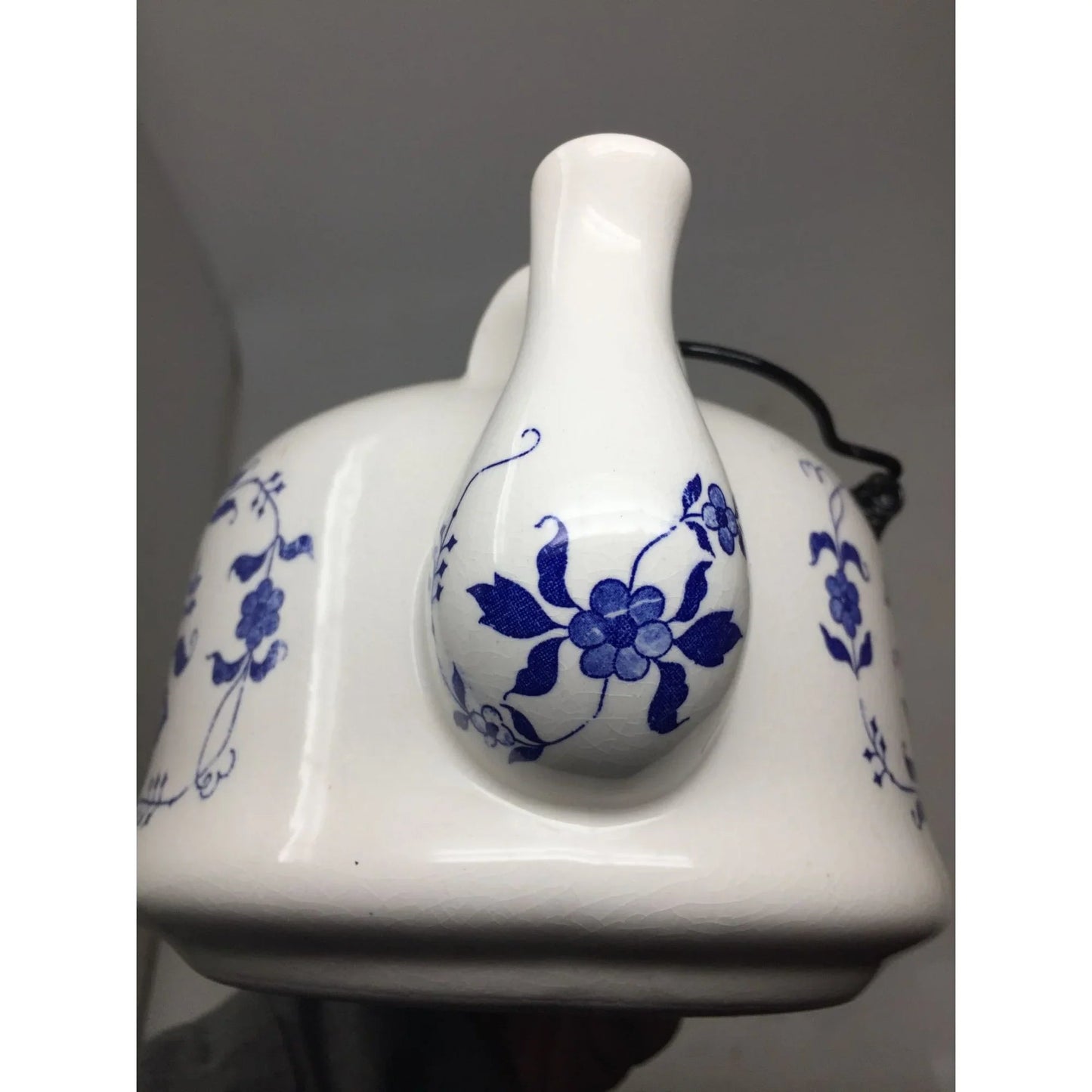 Vintage CM Inc. Chadwick Blue & White Teapot with Handle - CM Inc. Chadwick - teapot - A+ Stuff
