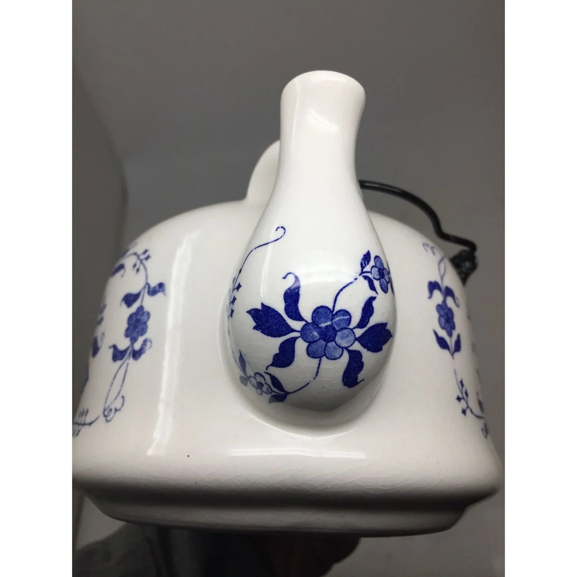Vintage CM Inc. Chadwick Blue & White Teapot with Handle - CM Inc. Chadwick - teapot - A+ Stuff