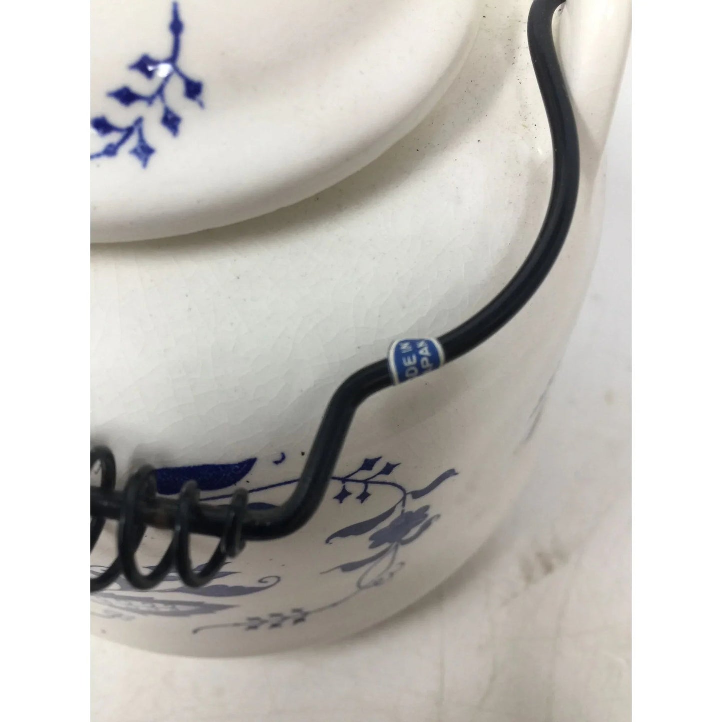Vintage CM Inc. Chadwick Blue & White Teapot with Handle - CM Inc. Chadwick - teapot - A+ Stuff