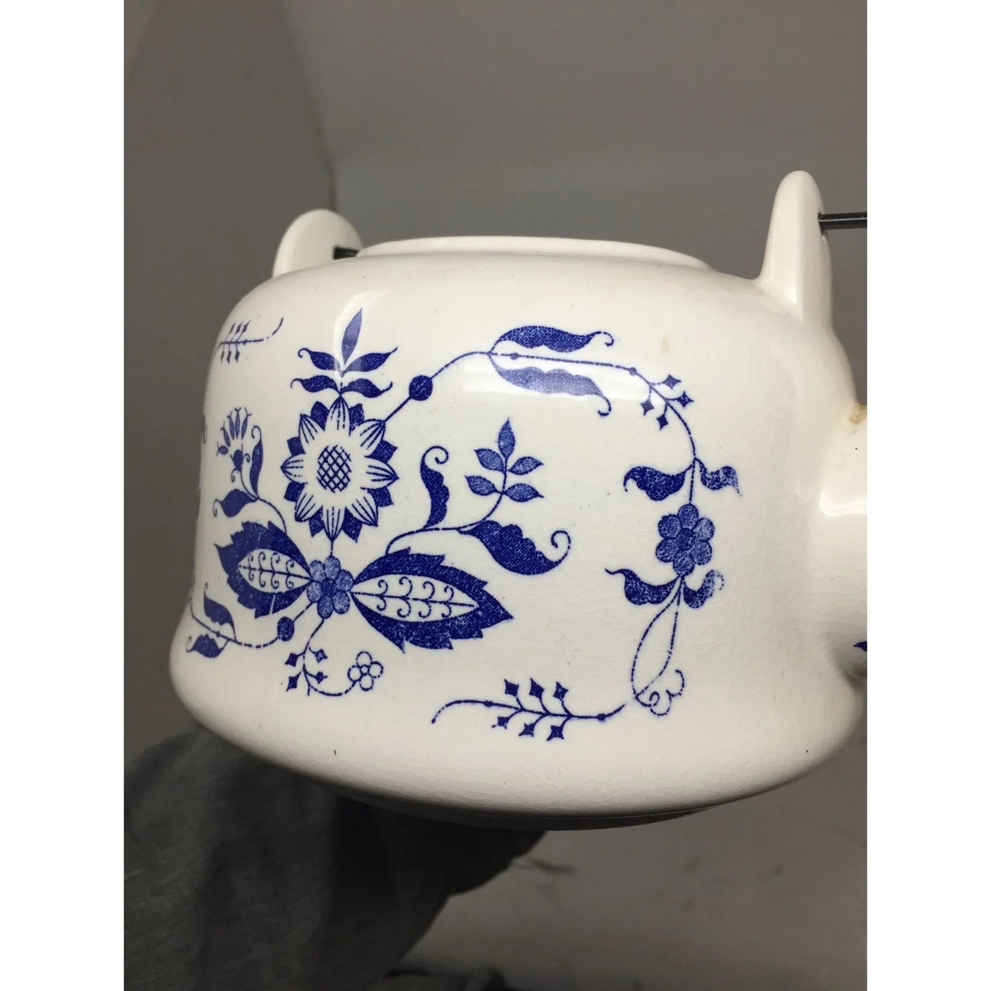 Vintage CM Inc. Chadwick Blue & White Teapot with Handle - CM Inc. Chadwick - teapot - A+ Stuff