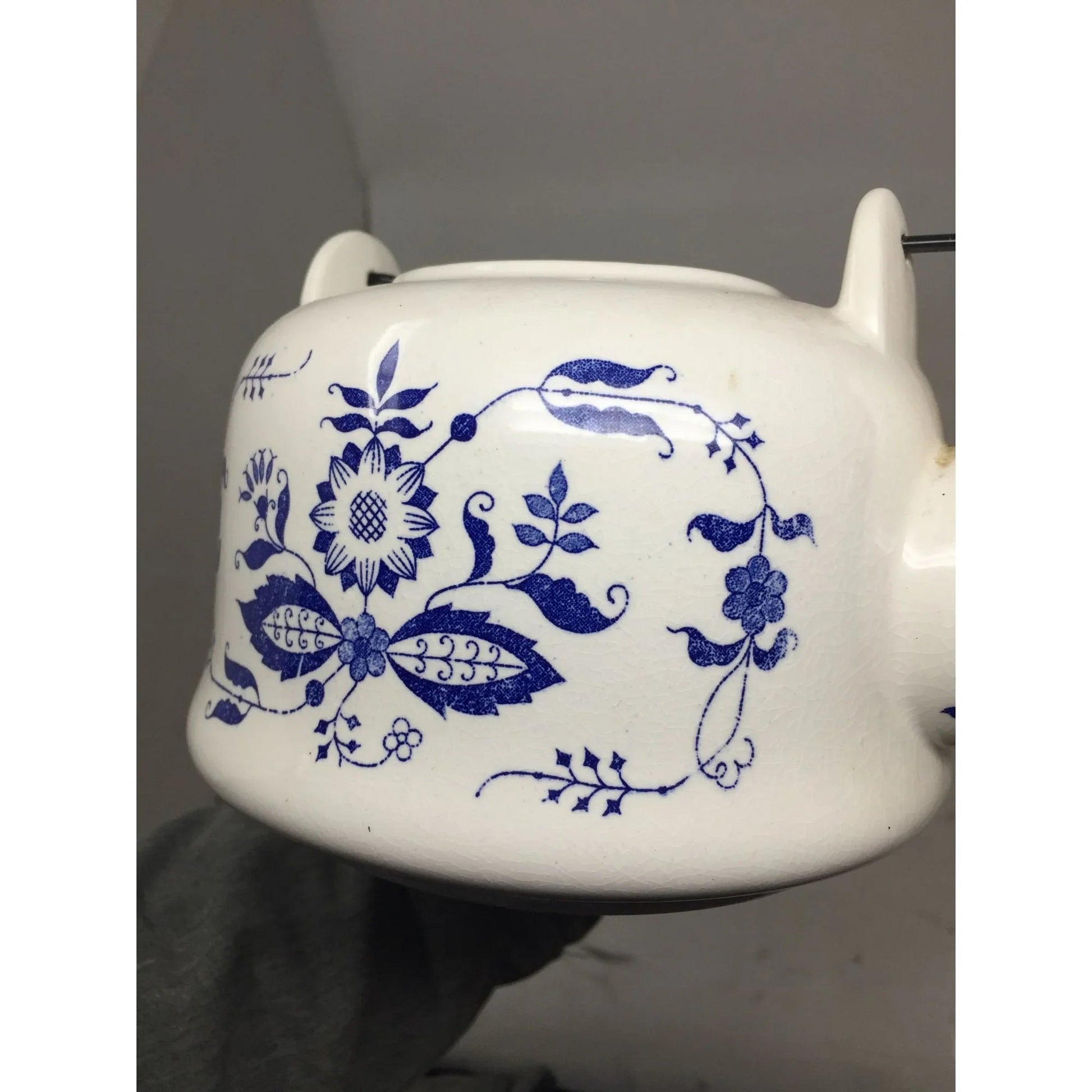 Vintage CM Inc. Chadwick Blue & White Teapot with Handle - CM Inc. Chadwick - teapot - A+ Stuff