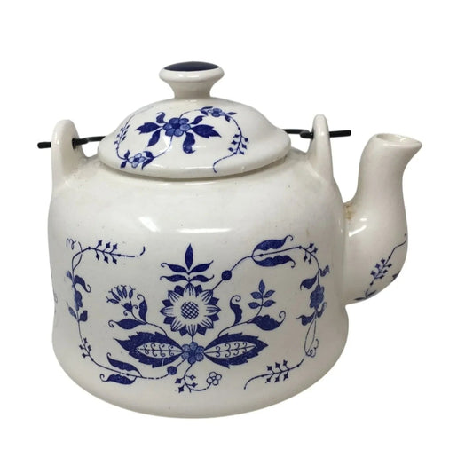 Vintage CM Inc. Chadwick Blue & White Teapot with Handle - CM Inc. Chadwick - teapot - A+ Stuff