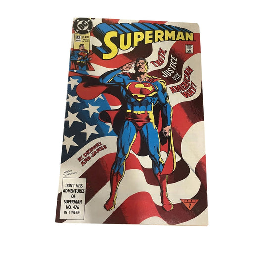 Vintage Collectible 1991 DC Comic Book ''SUPERMAN'' - A+ Stuff - comic book - A+ Stuff