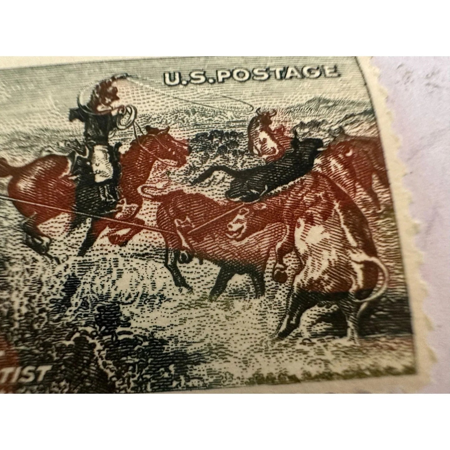Vintage Collectible C. M. Russell American Artist 5 Cent U.S. Postage Stamp - A+ Stuff - Stamp - A+ Stuff