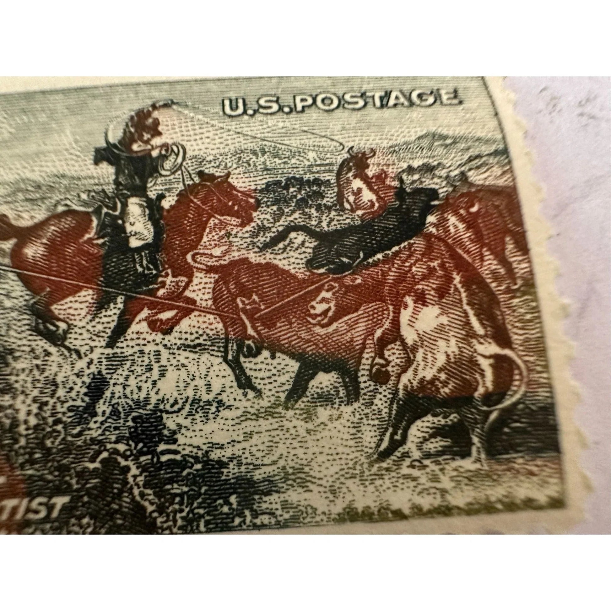 Vintage Collectible C. M. Russell American Artist 5 Cent U.S. Postage Stamp - A+ Stuff - Stamp - A+ Stuff