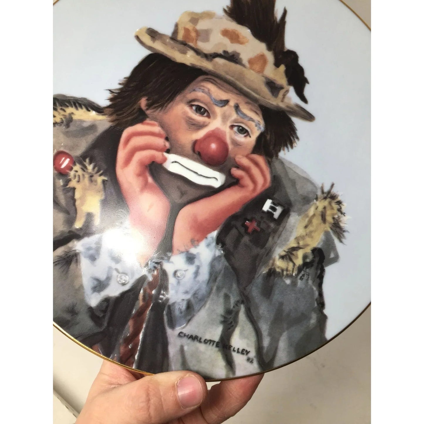 Vintage Collectible Plate ''Why Me?'' by Charlotte Kelley (plate 330) - A+ Stuff - Plates - A+ Stuff