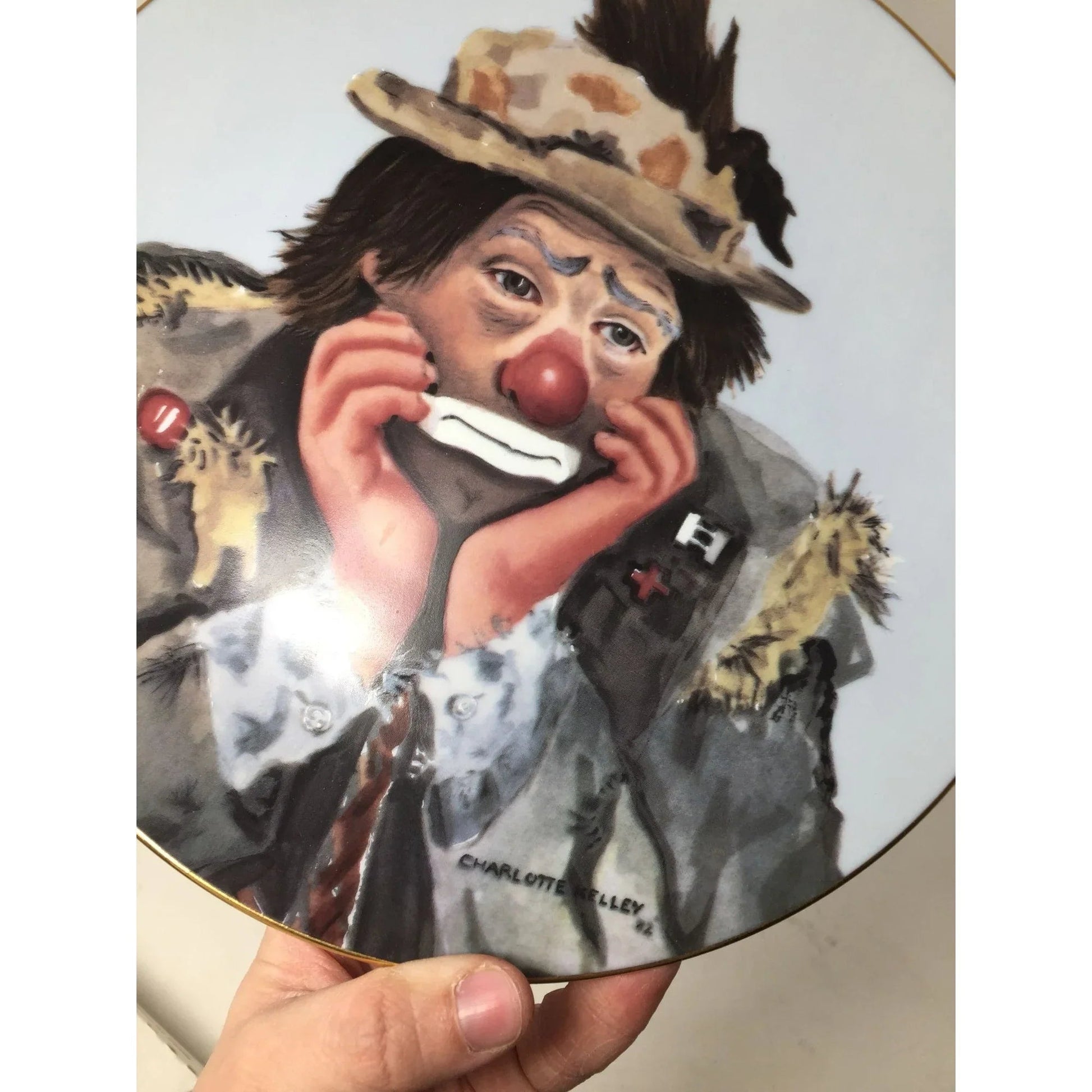 Vintage Collectible Plate ''Why Me?'' by Charlotte Kelley (plate 330) - A+ Stuff - Plates - A+ Stuff