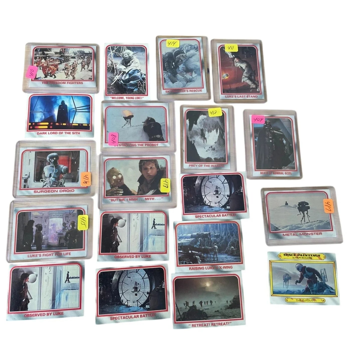 Vintage Collectible Star Wars Cards ''The Empire Strikes Back'' (19 total) - star wars - Collectible Trading Cards - A+ Stuff