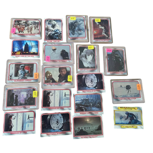 Vintage Collectible Star Wars Cards ''The Empire Strikes Back'' (19 total) - star wars - Collectible Trading Cards - A+ Stuff