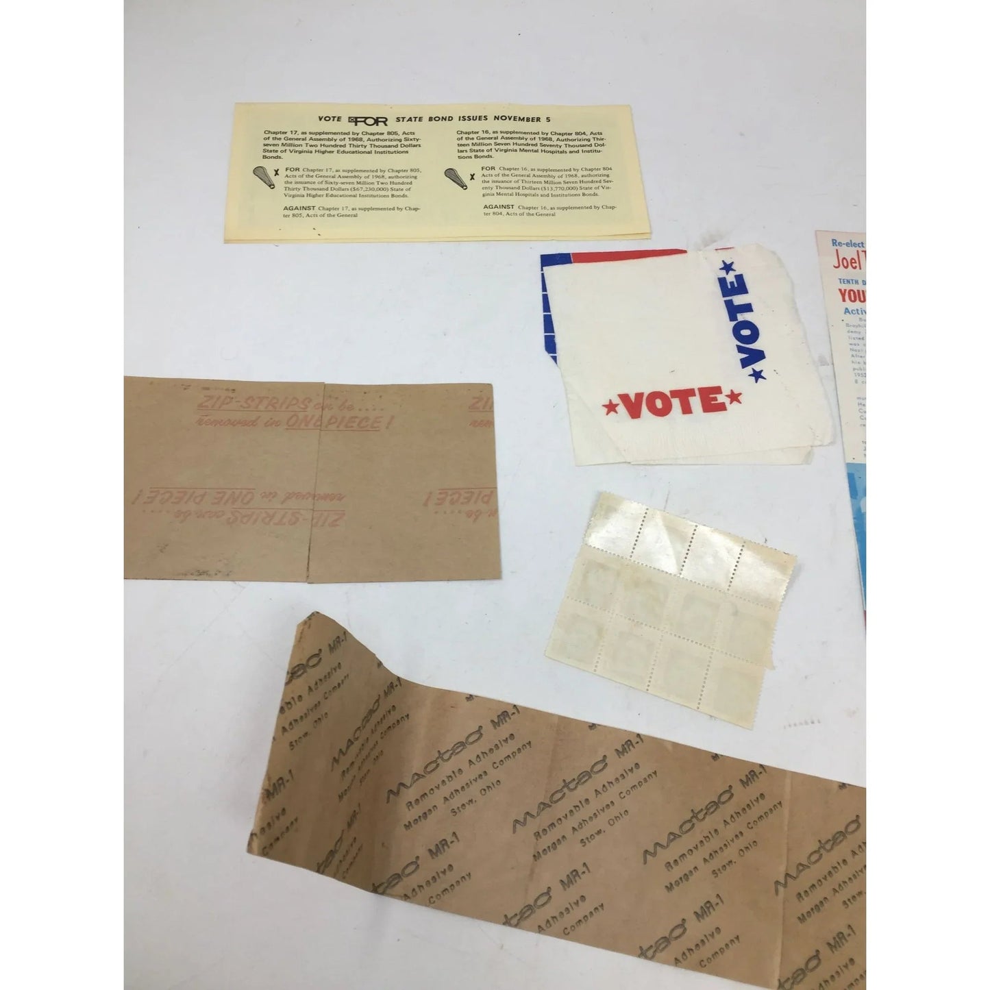 Vintage Collection of Political Stickers, Stamps, Brochures, Etc - A+ Stuff - Collectibles - A+ Stuff