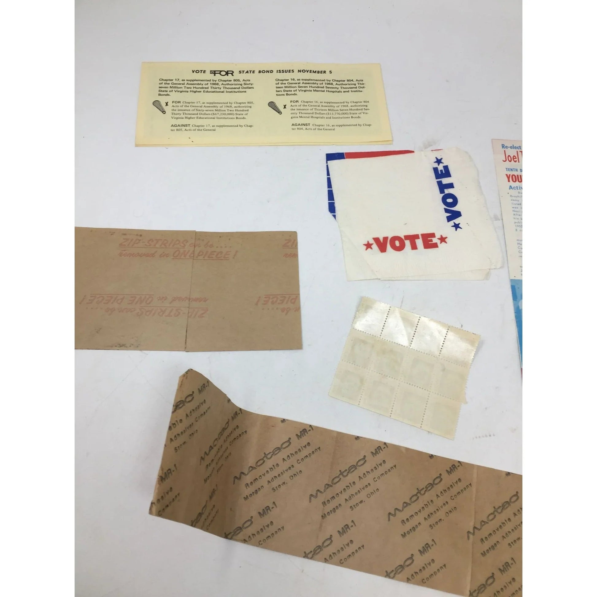 Vintage Collection of Political Stickers, Stamps, Brochures, Etc - A+ Stuff - Collectibles - A+ Stuff