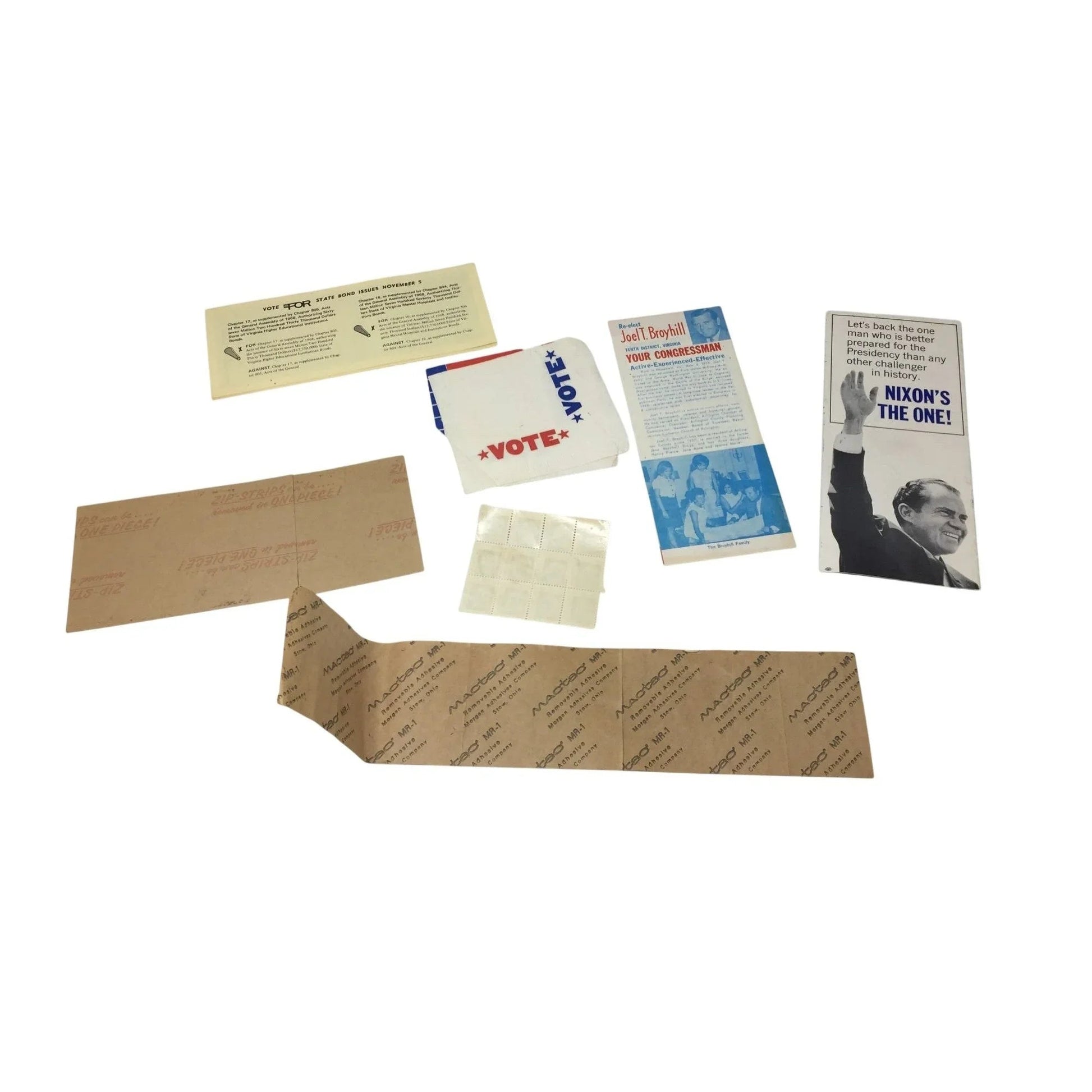 Vintage Collection of Political Stickers, Stamps, Brochures, Etc - A+ Stuff - Collectibles - A+ Stuff