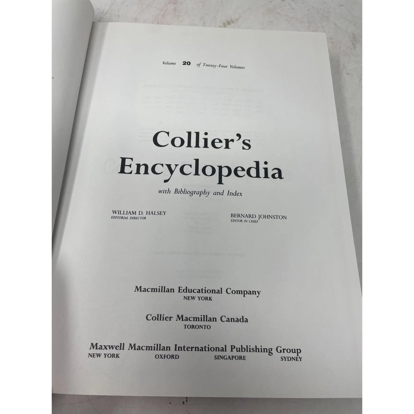 Vintage Collier's Encyclopedia Volume 20 with Bibliography and Index - A+ Stuff - Books - A+ Stuff