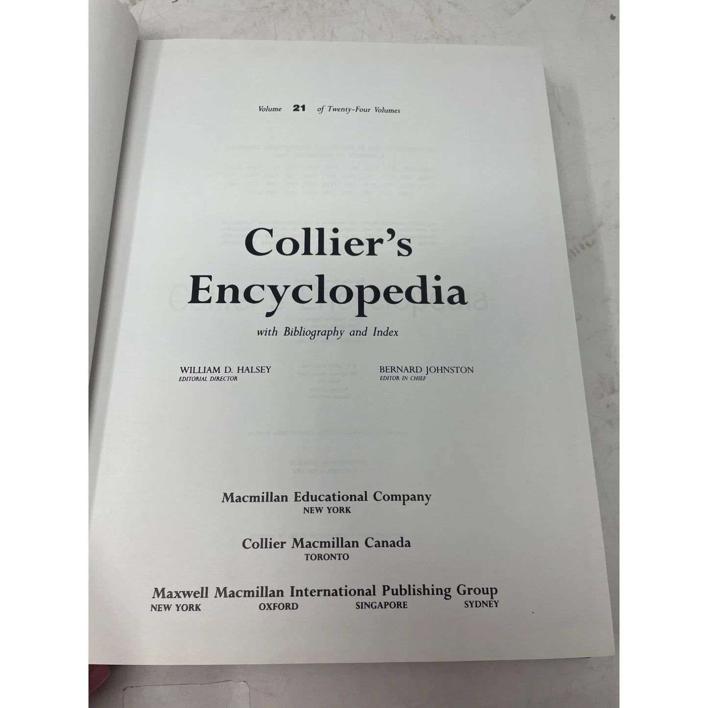 Vintage Collier's Encyclopedia Volume 21 with Bibliography and Index - A+ Stuff - Books - A+ Stuff