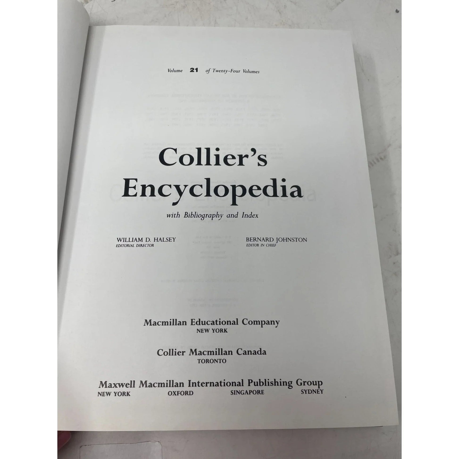 Vintage Collier's Encyclopedia Volume 21 with Bibliography and Index - A+ Stuff - Books - A+ Stuff
