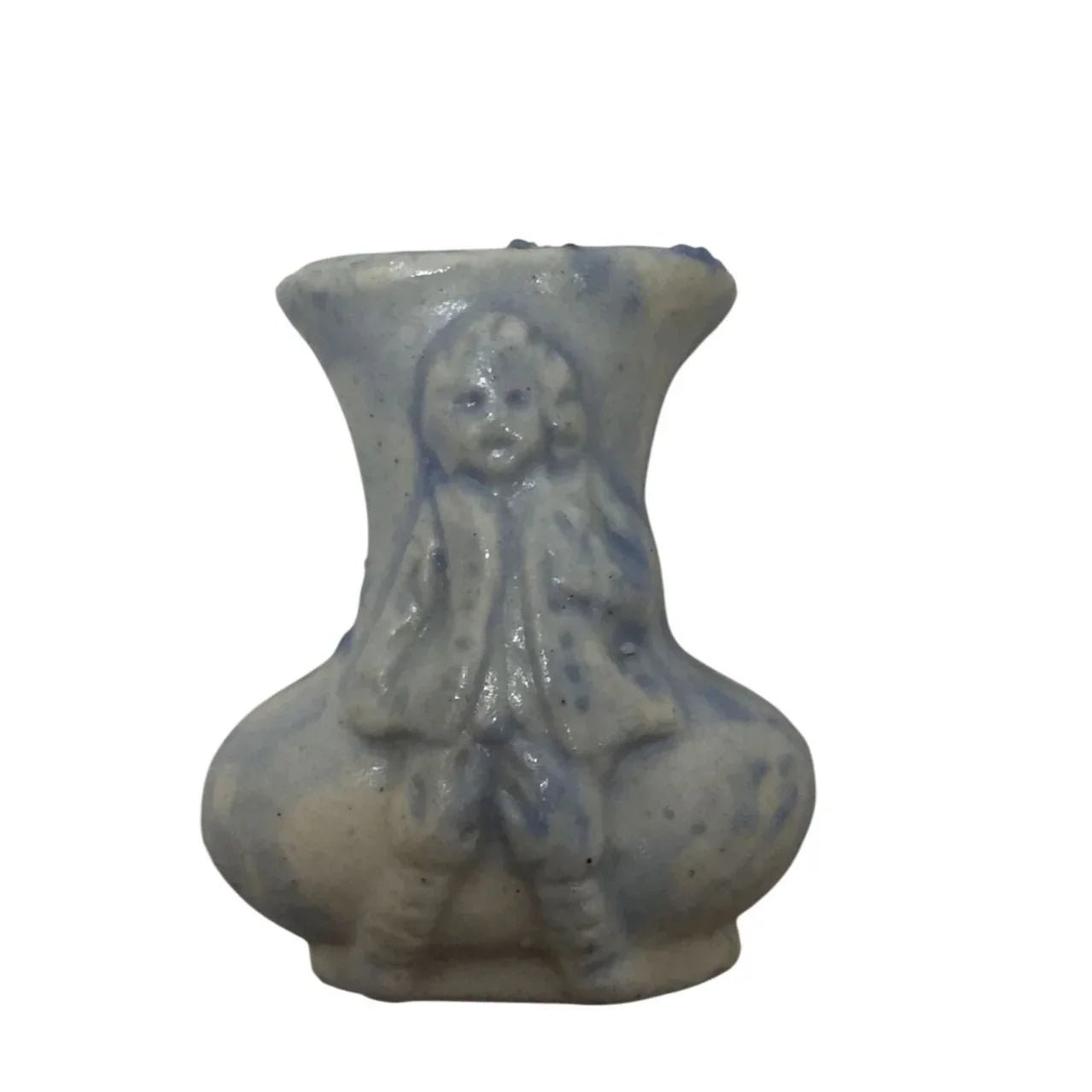 Vintage Colonial Miniature Blue Vase - Made in Japan - A+ Stuff - Vase or Holder - A+ Stuff