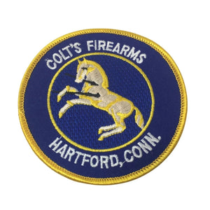Vintage Colt's Firearms Hartford Connecticut Patch with Horse on it