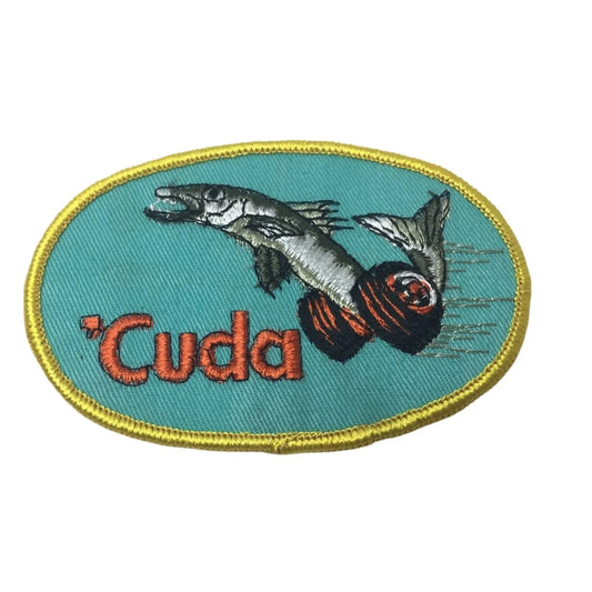 Vintage 'Cuda Plymouth Barracuda Patch - A+ Stuff - Collectibles - A+ Stuff