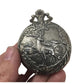 Vintage Details Quartz Hunter Pocket Watch with an Elk on the front - A+ Stuff - Watches - A+ Stuff