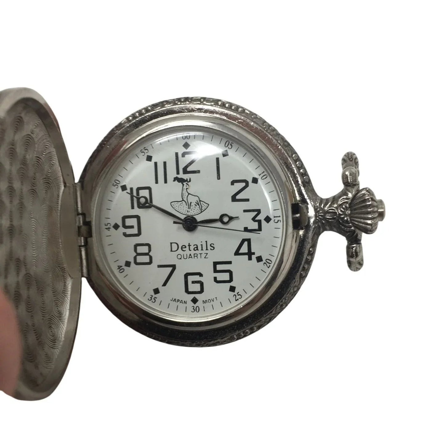 Vintage Details Quartz Hunter Pocket Watch with an Elk on the front - A+ Stuff - Watches - A+ Stuff
