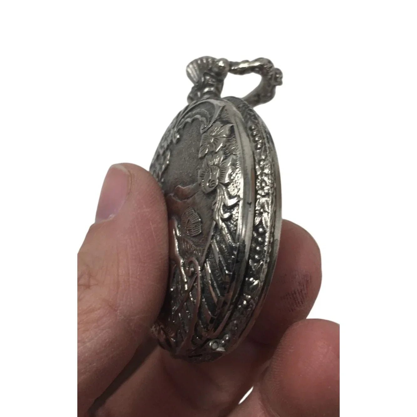 Vintage Details Quartz Hunter Pocket Watch with an Elk on the front - A+ Stuff - Watches - A+ Stuff